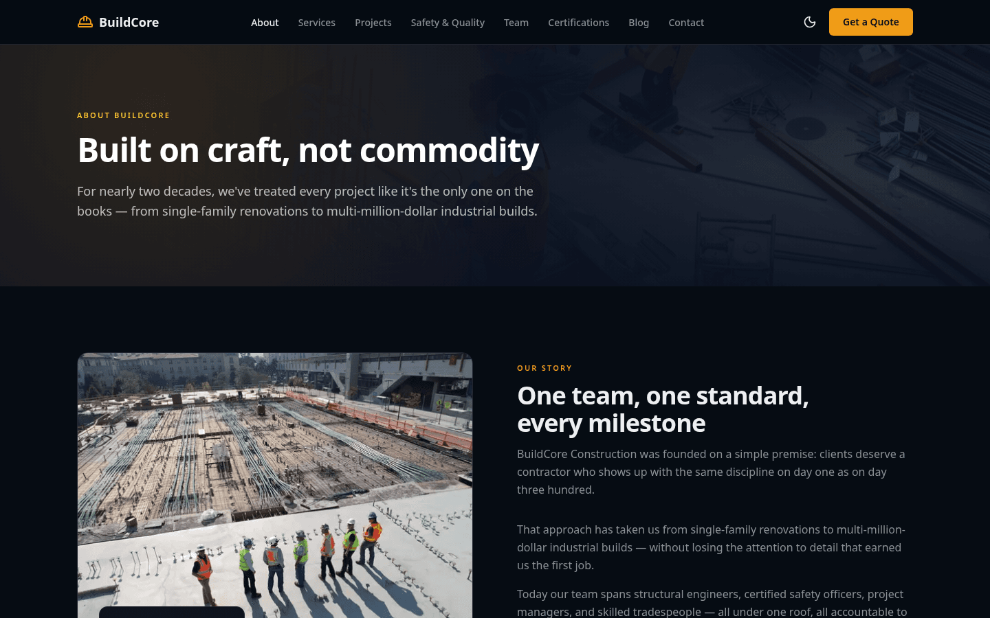 About / company story